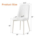 White Dining Chairs And Living Room Chairs. Metal Legs Provide Strong Support, Suitable For Kitchens, Living Rooms, And Restaurants. White Metal