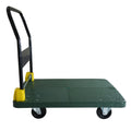 Foldable Platform Push Hand Truck Cart, 880 Lbs. Weight Capacity Green Metal