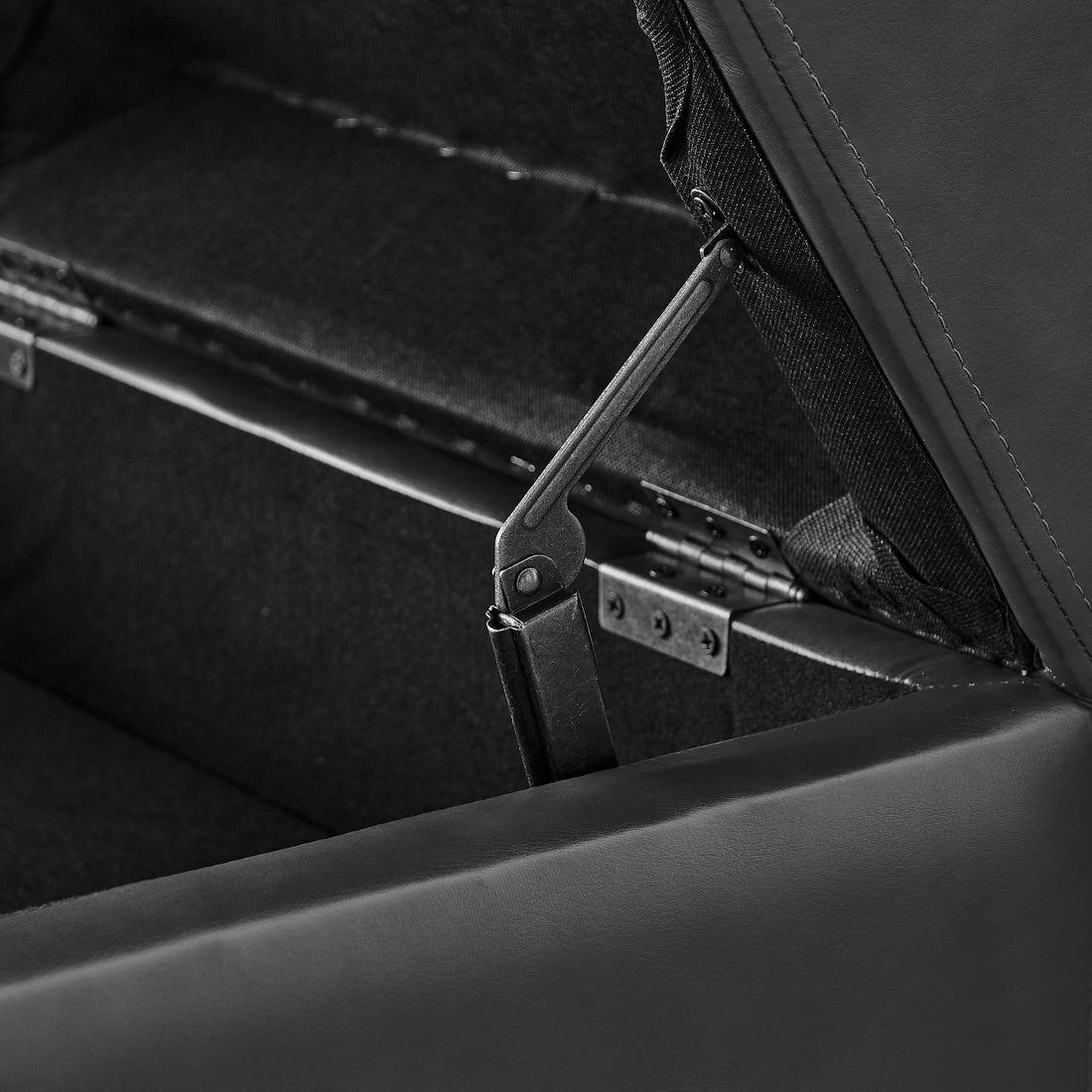 Sectional 3 Seaters Sofareversible Recliner, Storage Pad And Wood Grain Cup Holder, Non Slip Leg, Pu, Black Black Pu 3 Seat