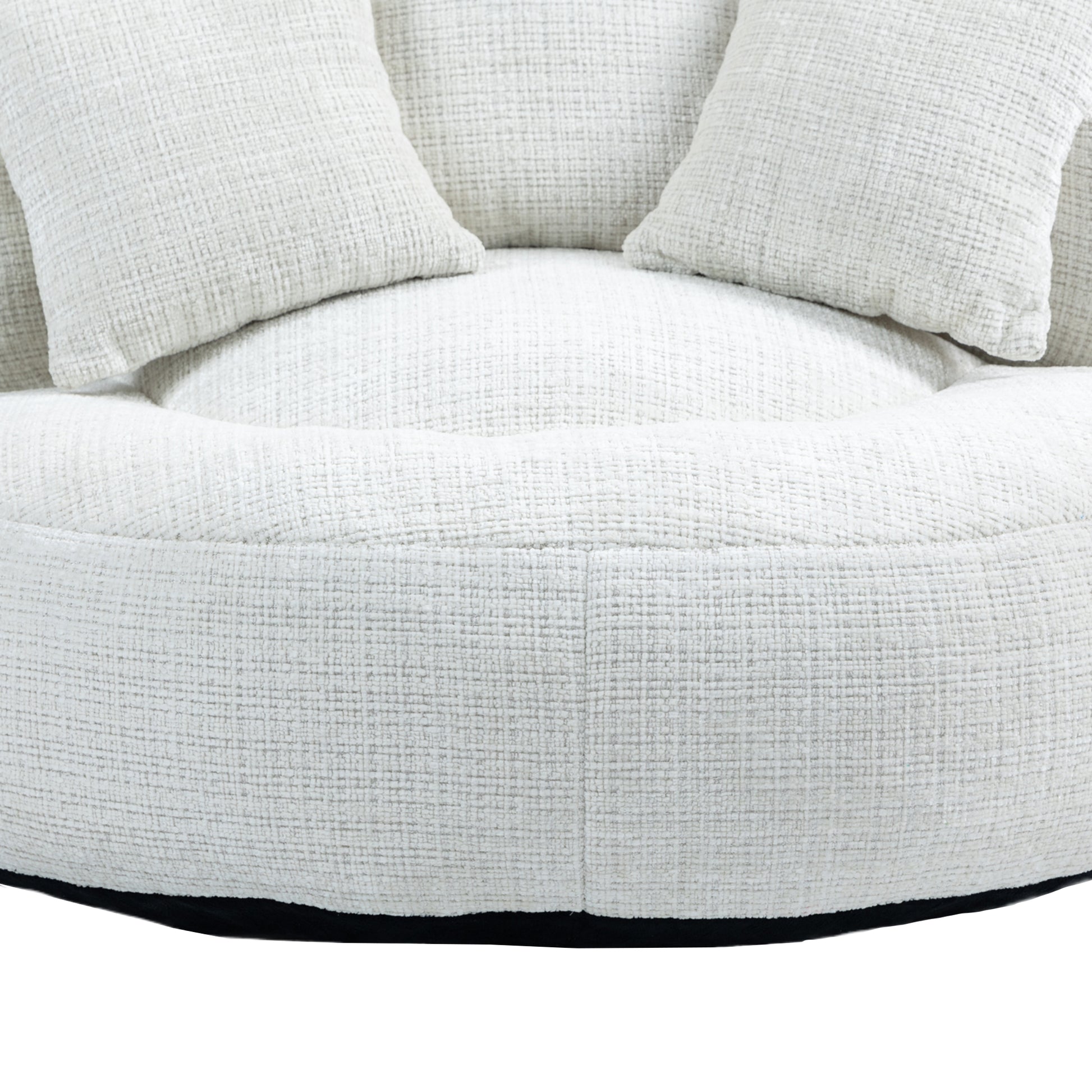 Coolmore Lazy Sofa Durable Comfort Lounger High Back Bean Bag Chair Couch With Three Pillows For Adults And Kids, Indoor & Outdoor, Single Gaming Sofa Chair For Bedroom,Office Beige Chenille Beige Foam Chenille 1 Seat