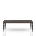 Deep Coffee Expandable Dining Table Coffee Solid Wood Mdf