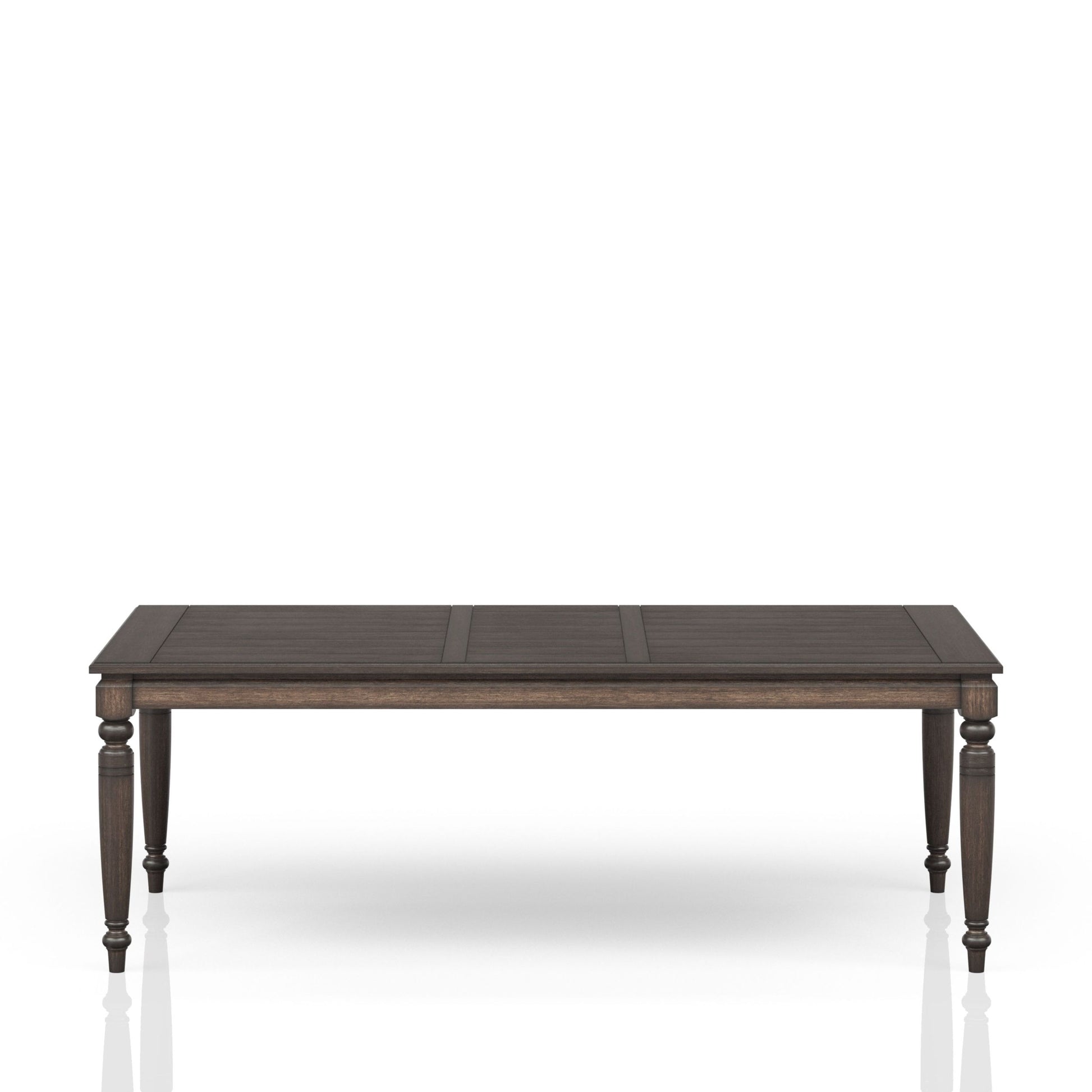 Deep Coffee Expandable Dining Table Coffee Solid Wood Mdf