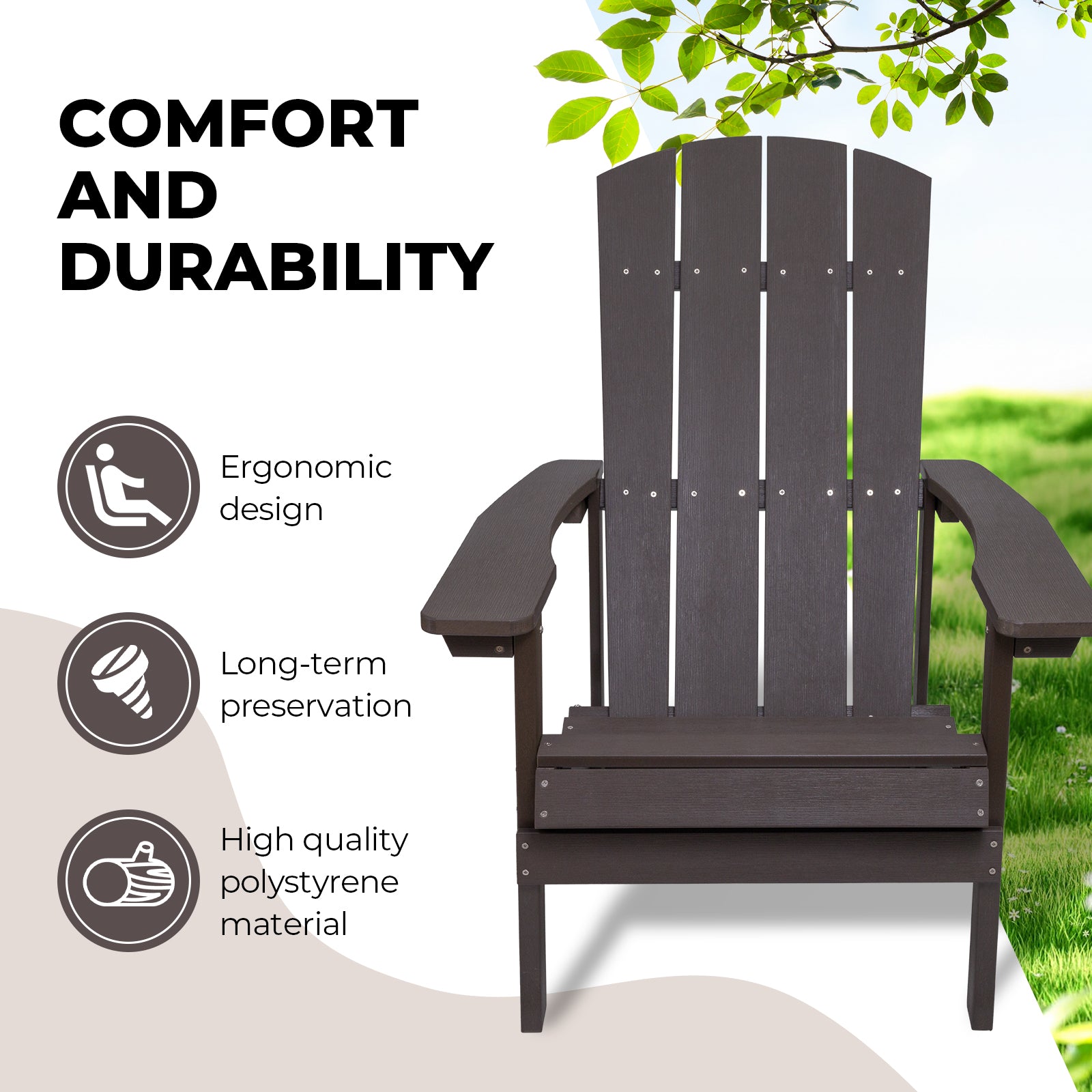 Adirondack Chairs Weather Resistant Plastic Fire Pit Chairs Adorondic Plastic Outdoor Chairs Suitable For All Outdoor Areas Seating Lifetime No Brown Light Gray Plastic