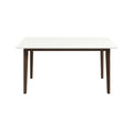 Carlos Solid Wood Dining Table White Solid Wood