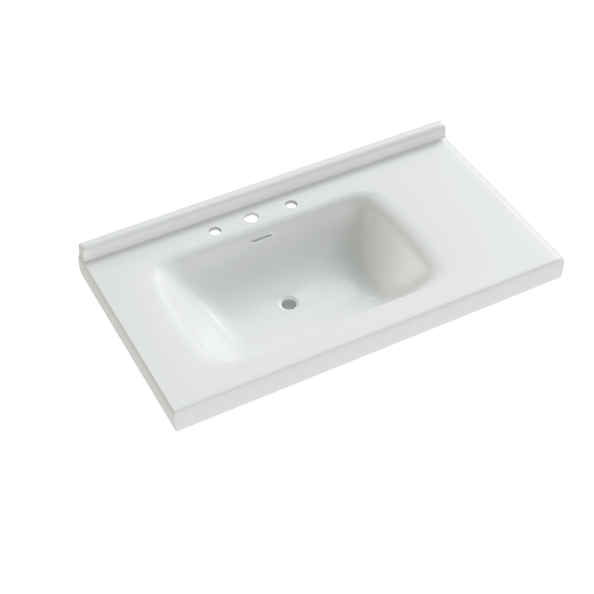 Sinks Rectangular 36 Inch Bathroom Sinks, Modern Rectangular Countertop Bathroom Sinks, Porcelain Ceramic Bathroom Sinks.White, 36''W X 20''D Sink Only. White Ceramic