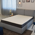 8 In. Pocket Spring Hybrid Bed In A Box Mattress, Full, Soft Gel Memory Foam Mattress, White Gray Grey White Bedroom Modern Memory Foam Polyester Full