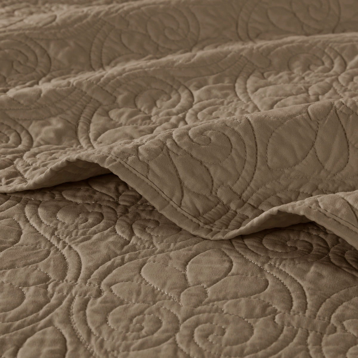 Reversible Bedspread Set Mocha King Mocha Cotton