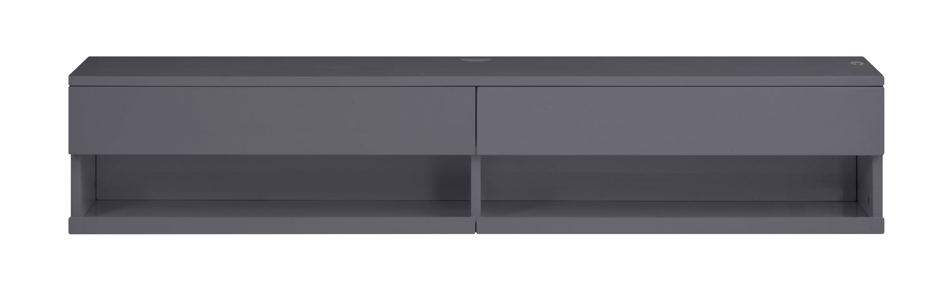 Grey Floating Tv Stand With Led Light Grey Primary Living Space 50 59 Inches Contemporary,Modern Mdf