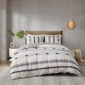 3 Piece Cotton Duvet Cover Set Queen Multicolor Cotton