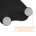 40 Inch Black Cloud Shaped Coffee Table For Living Room Matte Black Primary Living Space Modern Lacquered Mdf