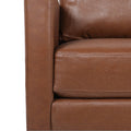 Club Chair Light Brown Pu