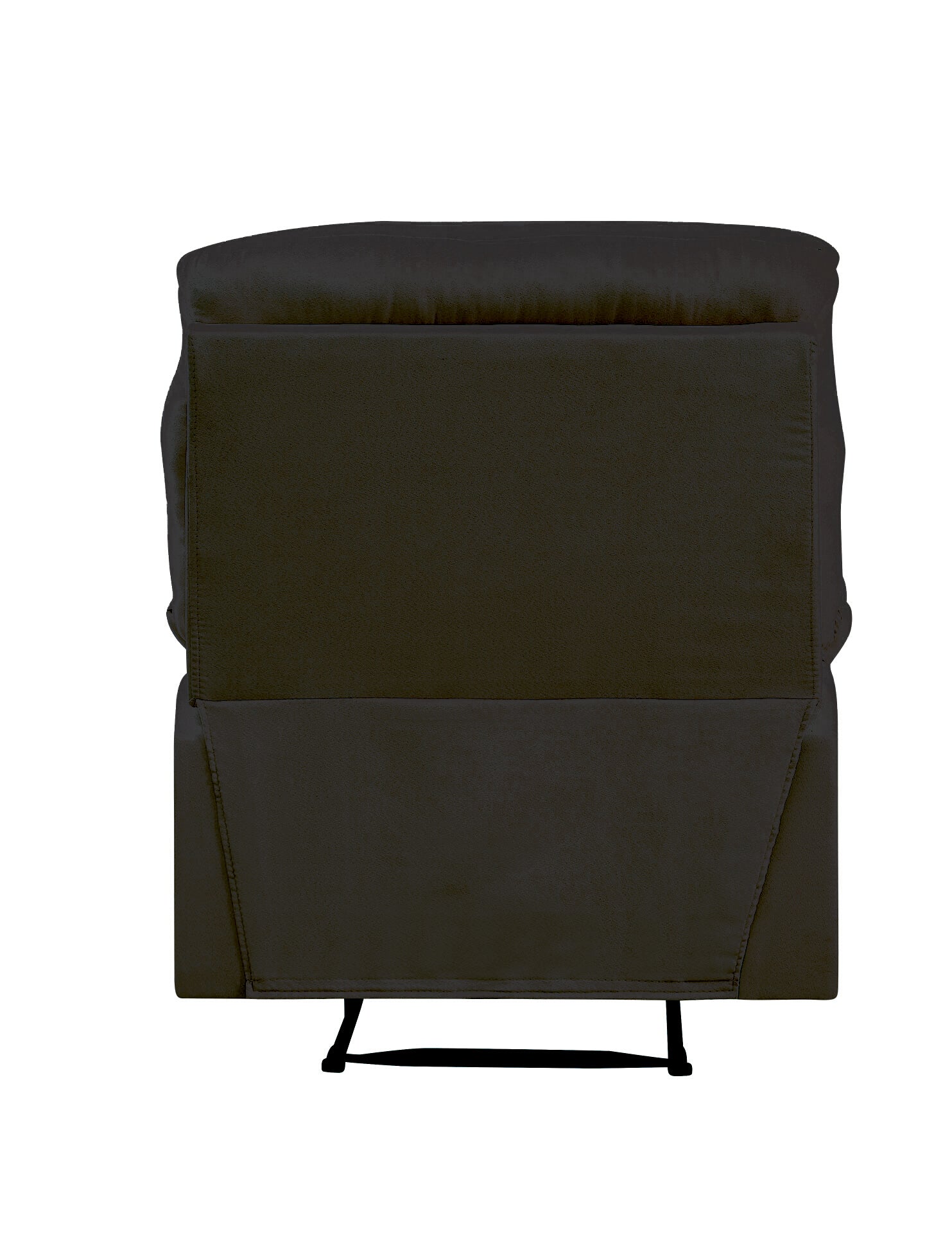 Black Recliner With Pillow Top Arm Black Manual Handle Metal Primary Living Space Tight Back Handle Pillow Top Arms Fabric Metal
