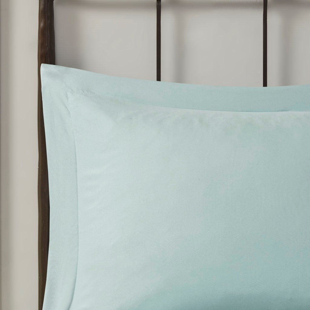 Microcell Down Alternative Comforter Mini Set King Blue Microfiber