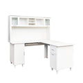 Home Office Computer Desk White Particle Board Mdf