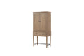 Bar Cabinet In Sand Colored Finish Sand Solid Wood Mdf