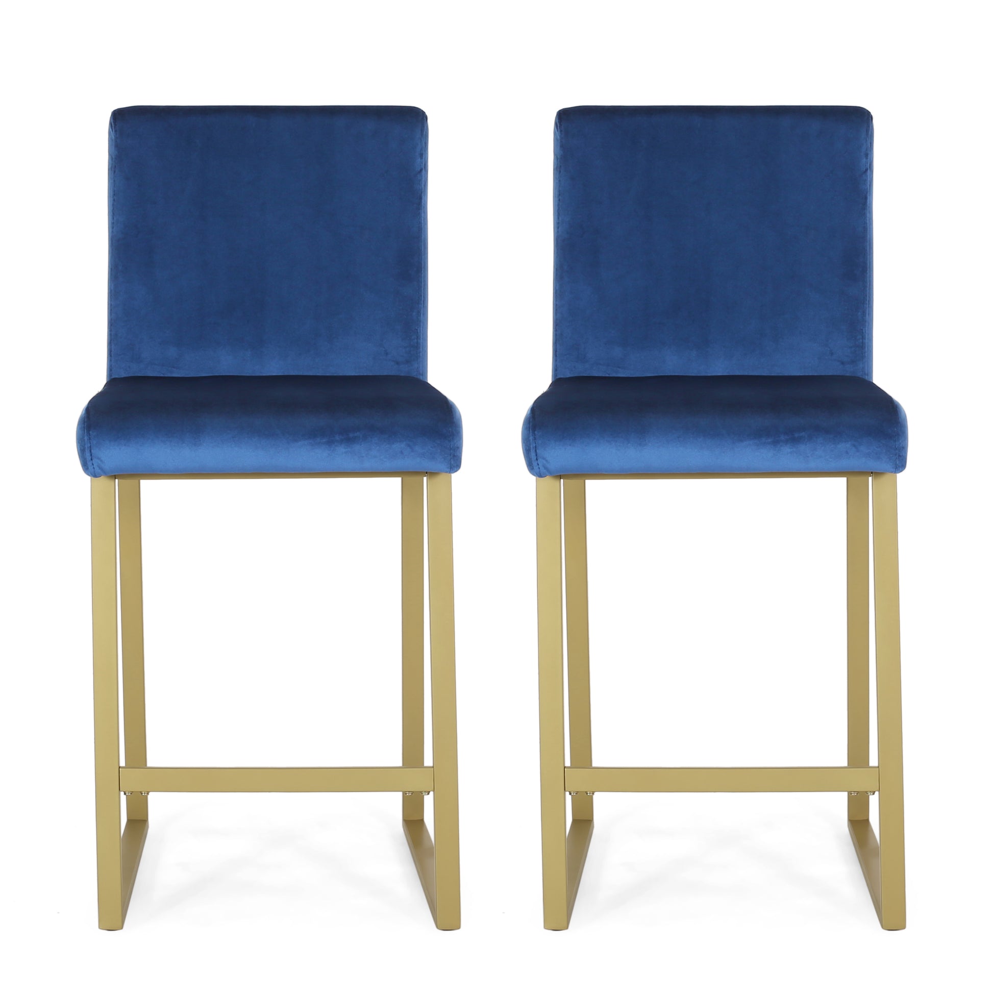 Barstool Navy Blue Velvet