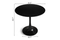 Round Dining Table Small Black Kitchen Table 31.5