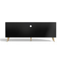 Modern High Gloss Black Tv Stand For Tv'S Up To 75