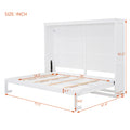 Full Size Murphy Bed Wall Bed,White Full White Plywood