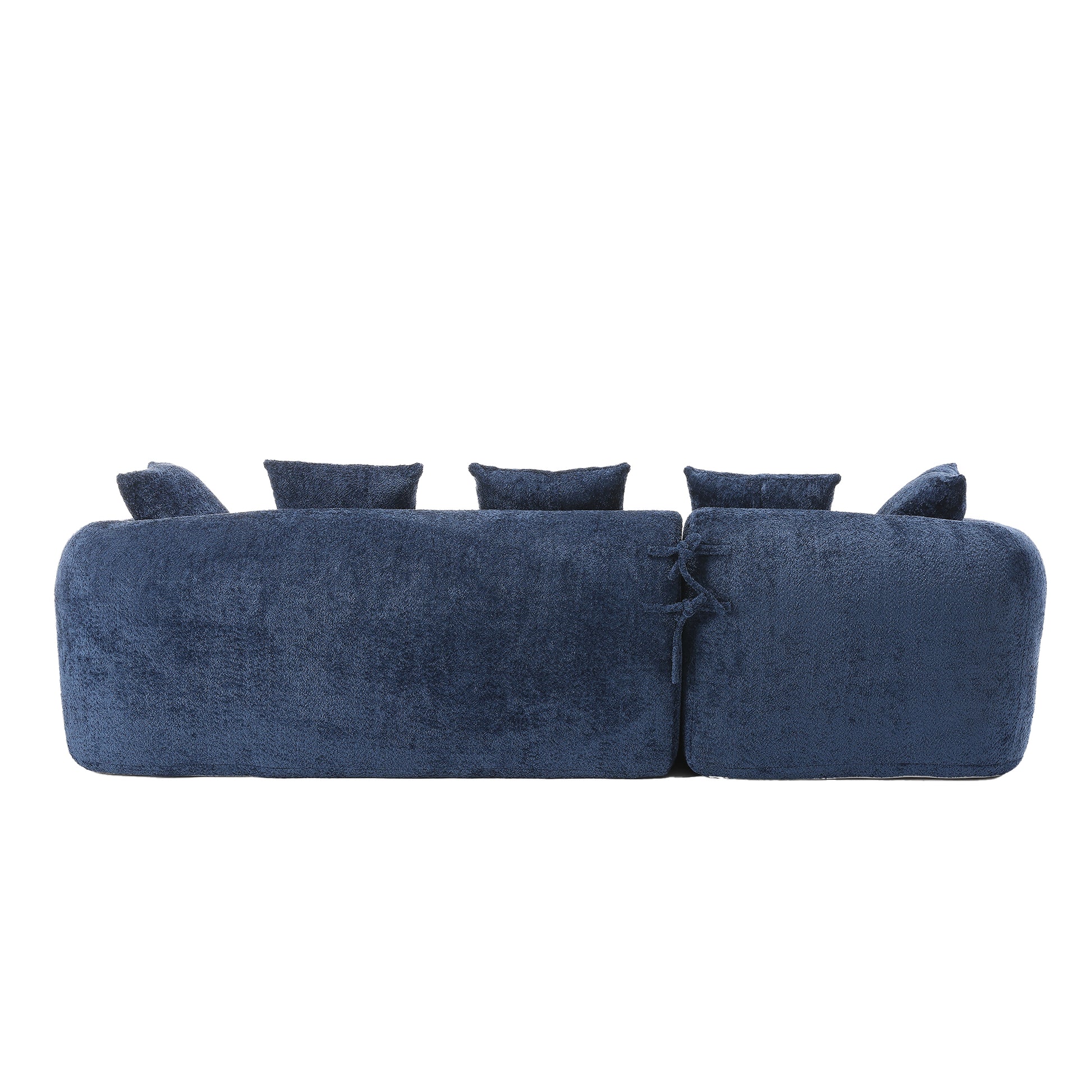 Coolmore Boucle Sofa 3 Seater For Living Room Oversized Comfy Sofa L Shape Sofa Couch With Chaise Home Furniture Sleeper Sectional Sofa For Apartment, Office Left Hand Facing Blue Blue Primary Living Space Foam Boucle 3 Seat