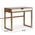 Desk Natural Solid Wood Mdf