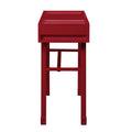 Red Vanity Desk With 1 Drawer Red 1 Drawer Bedroom Metal