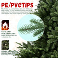 9Ft Christmas Tree Simulate Nature Advanced Materials Premium Hinged Spruce Artificial Douglas Firs Tree, Christmas Holiday Party Atmosphere Decoration Year Celebration Pe Pvc Xmas Tree Green