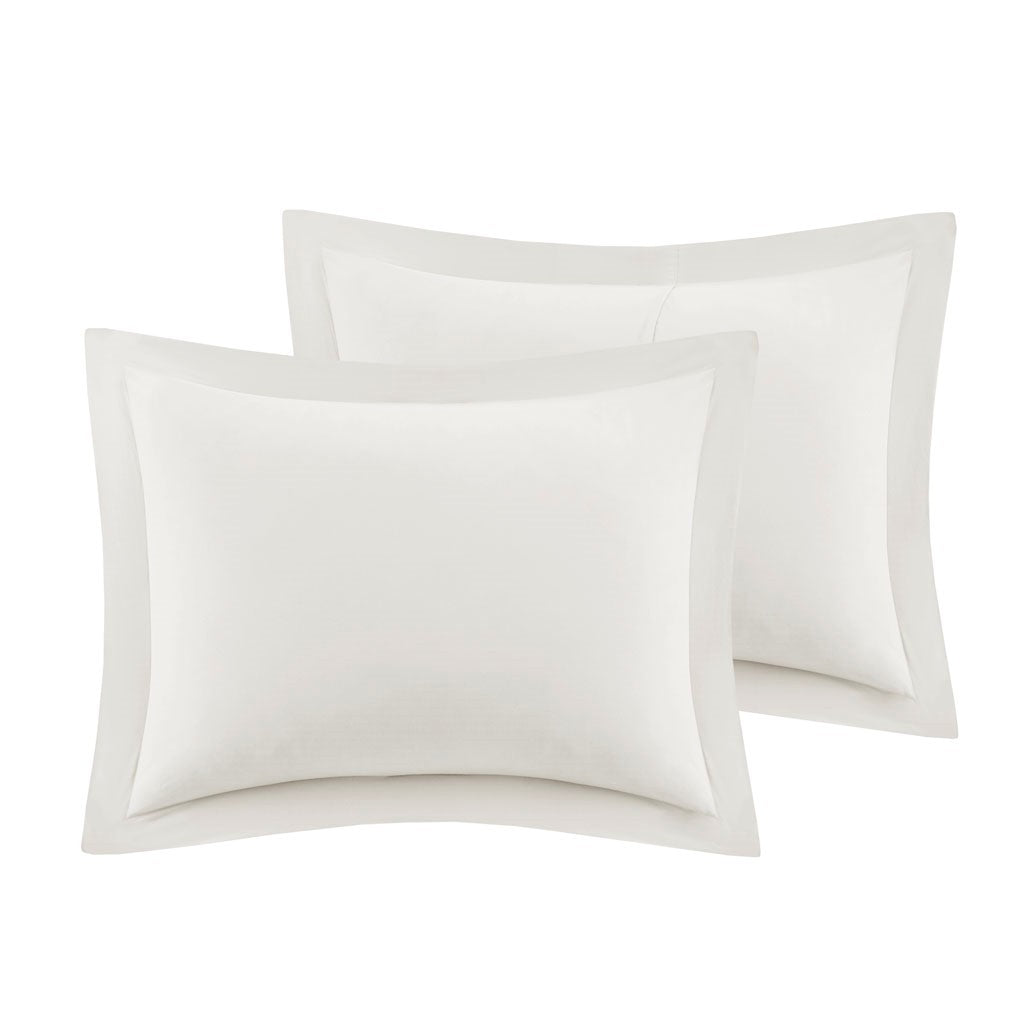 Microcell Down Alternative Comforter Mini Set Queen Ivory Microfiber