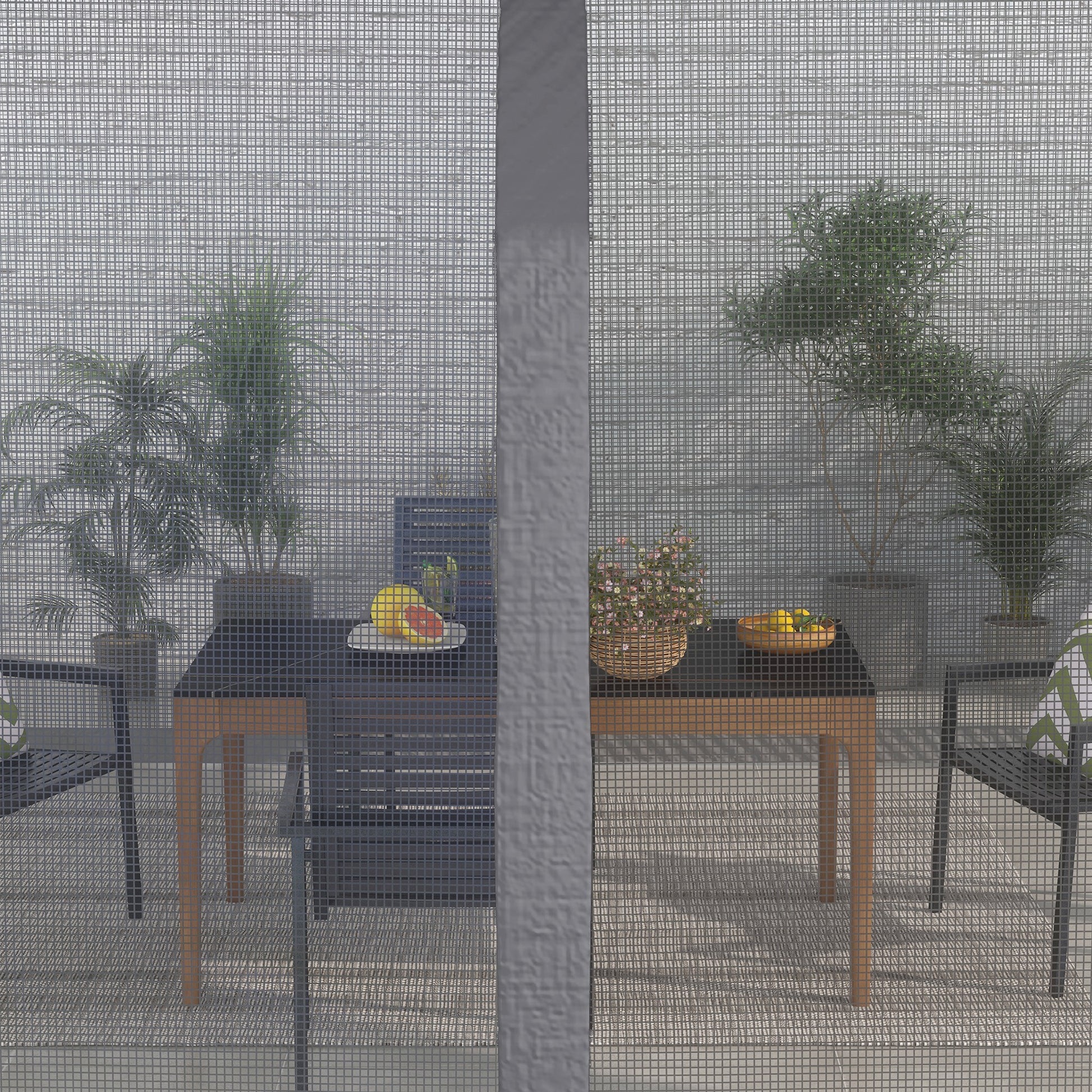 Outsunny 10' X 13' Patio Gazebo, Outdoor Gazebo Canopy Shelter With Netting, Vented Roof, Steel Frame For Garden, Lawn, Backyard, And Deck, Dark Gray Gray Steel