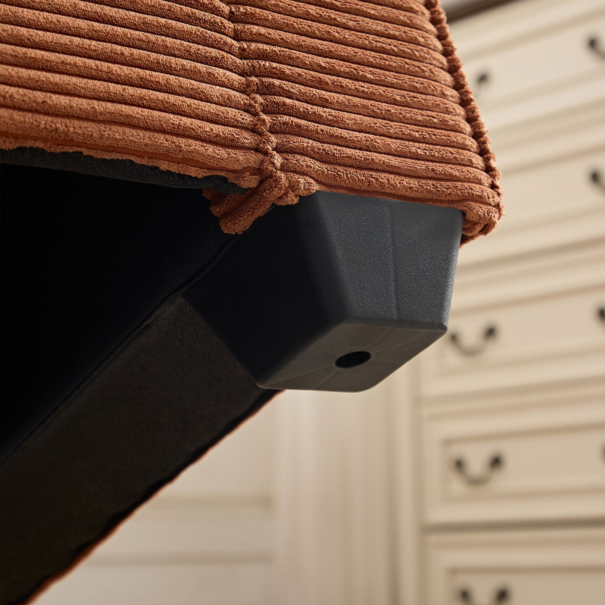 Corduroy Sofa, 87.4 Inch Modern Design Sofa With Cup Holder And Storage Bags, Deep Seat Sofa Couch,Comfy Couch For Living Room,Apartment,Office,Brown Brown Corduroy 3 Seat