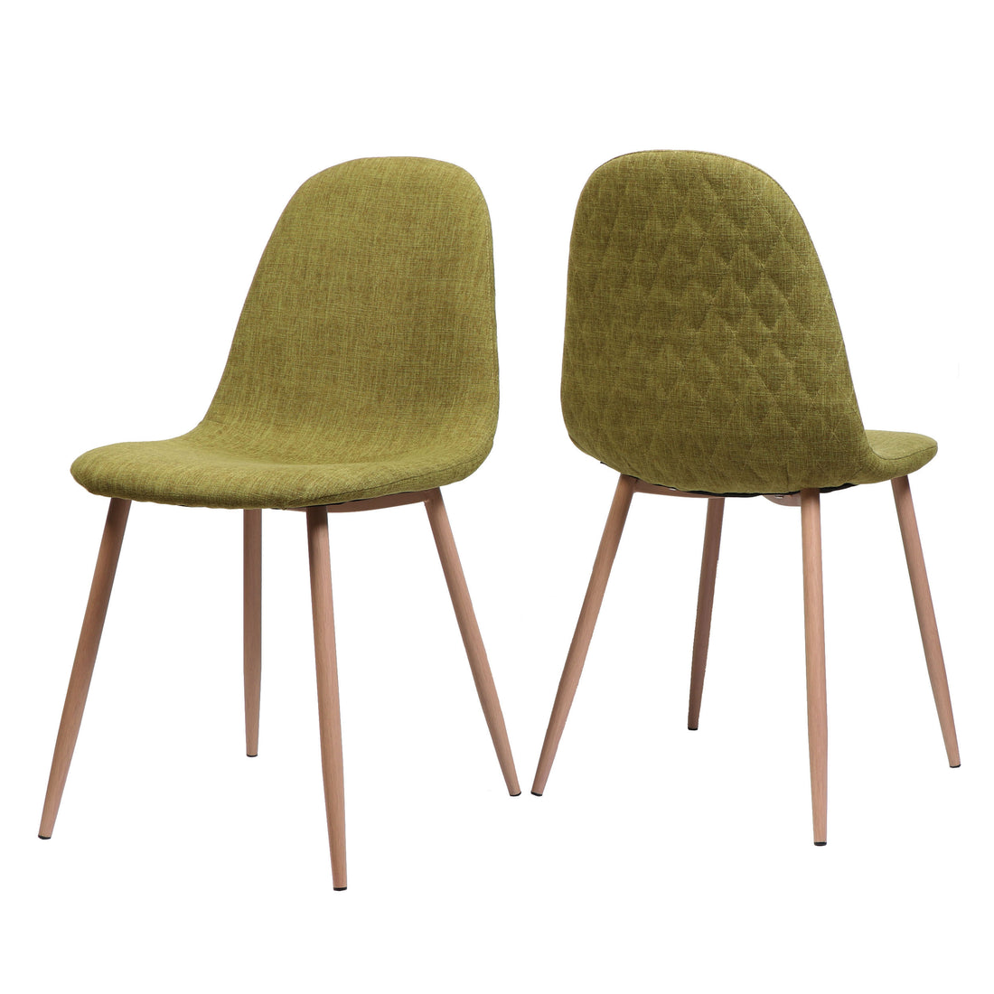 Dining Chair Green Fabric