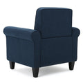 Hollister Club Chair Navy Blue Fabric 1 Seat