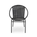 Java Chair Set Of 2 Black Pe Rattan Iron