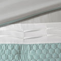 8 Piece Comforter Set Seafoam Grey Queen Queen Multicolor Polyester