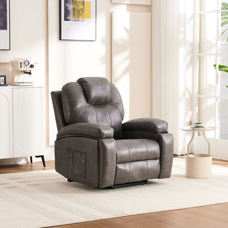 Power Lift Recliner Chair With Massage And Heat For Elderly, Overstuff