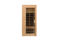 Hemlock One Person Far Infrared Roof Embedded Indoor Sauna Room Natural Metal & Wood