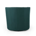 Swivel Chair Green Fabric