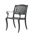 Cayman Arch Mesh I Chair Set Of 2 Black Aluminium