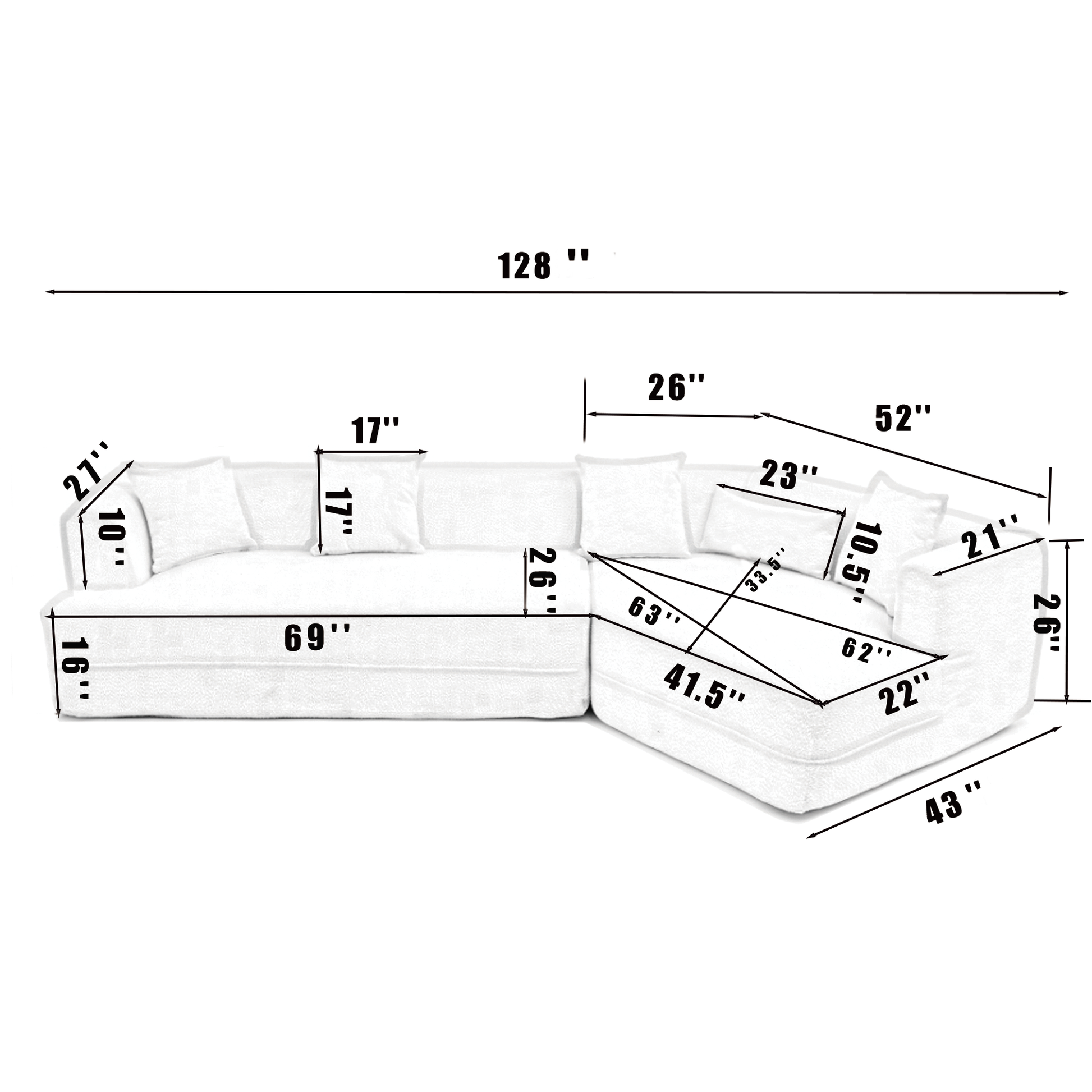 And Upgraded Extended Edition Modular Sofamodern Minimalist Style Sofa, Upholsteredfree Combination, Round Fiber Fabric, Anti Wrinkle Fabric,Dimension Extension,Brown Light Brown Polyester Primary Living Space Medium Soft Tight Back Modern Flared Arms