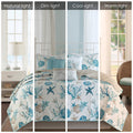6 Piece Cotton Sateen Quilt Set With Throw Pillows Aqua King Cal King King Aqua Cotton