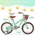 Multiple Colors,Girls Bike For 4 7 Years Old Kids,16 Inch Wheeltraining Wheels Included Cycling Mint Green Garden & Outdoor Steel