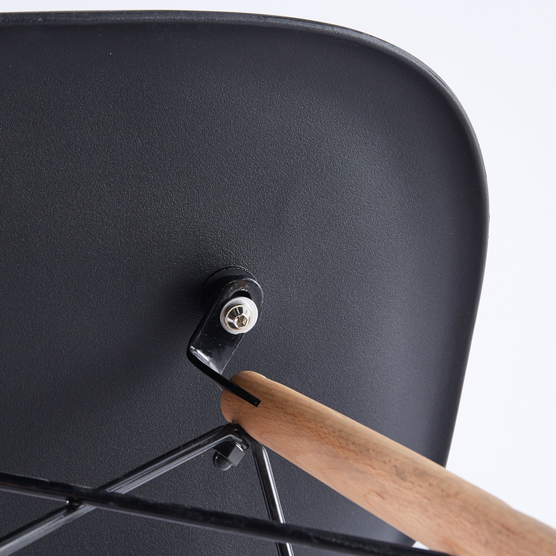 Dining Room,Living Room Chair,Set Of 2,Black Natural Black Plastic