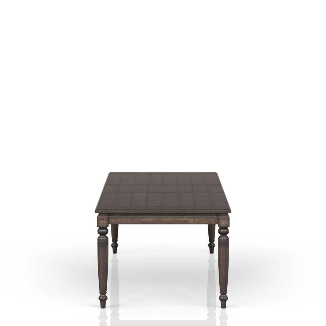 Deep Coffee Expandable Dining Table Coffee Solid Wood Mdf