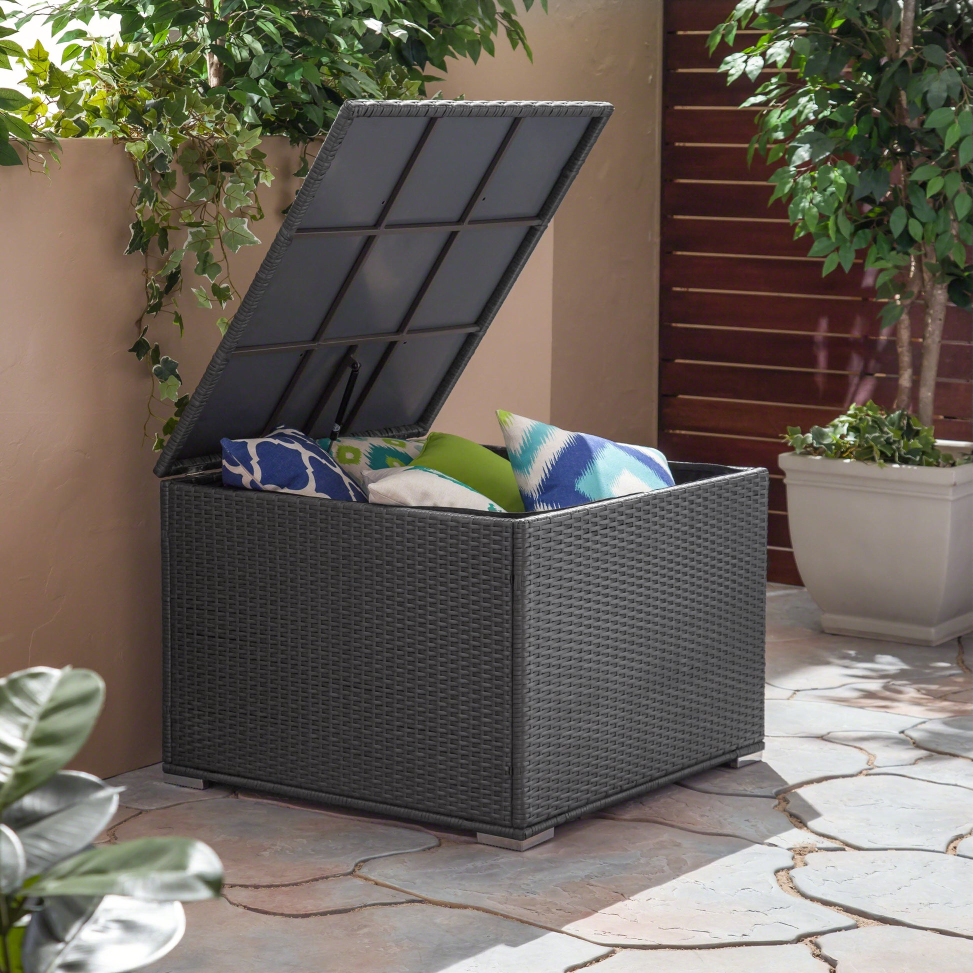 Santa Rosa Storage Grey Rattan