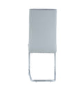 Stark Grey Dining Chairs Kit Of 4 Gray Metal