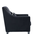Coolmore Modern Accent Chair,Upholstered Armchair With Scooped Arms For Bedroom,Apartment,Studio,Office,Waiting Room Black Corduroy Black Primary Living Space Foam Corduroy
