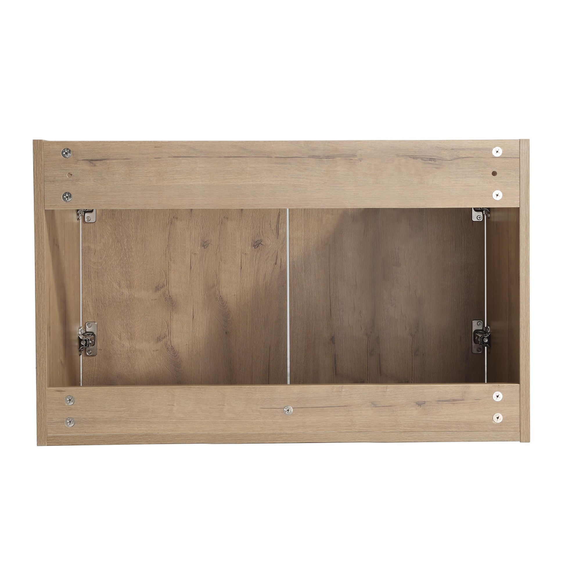 30" Wall Mounted Bathroom Vanity With Sink And Side Cabinet, Soft Close Doors,00112Imo X 2 00630Imo Combination Cabinet Kd Packing Imitative Oak Bathroom Modern Plywood Plywood