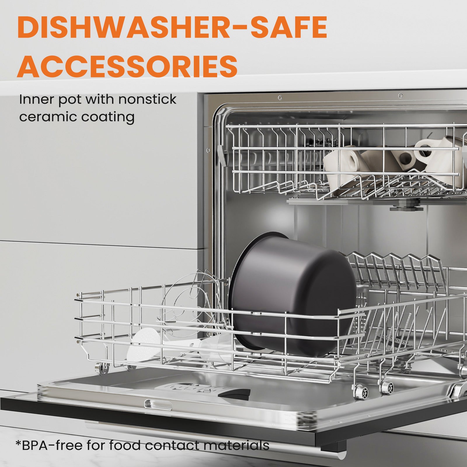 9 In 1 Electric Pressure Cooker 8 Quart, Steamer, Yogurt Maker, Warmer & Sterilizer, Saute, Slow Cooker, Rice Cooker, Egg Cooker, Multi Functional Smart Pot, Stainless Steel Black Stainless Steel