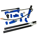 10 Tons Of Portable Hydraulic Equipment Components Black Blue Black Blue Steel