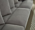 Modular Sectional Sofa,5 Seater Oversized Convertible L & U Shaped Couch, Corduroy Fabric Grey Wood Fabric 5 Seat